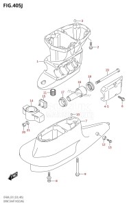 DF40A From 04003F-040001 (E01)  2020 drawing DRIVE SHAFT HOUSING (DF60AVT:E01,DF60AVT:E40)