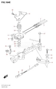 DF150Z From 15002Z-510001 (E03)  2015 drawing THROTTLE ROD (DF150ST:E03)