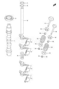 Outboard DF 9.9 drawing Camshaft