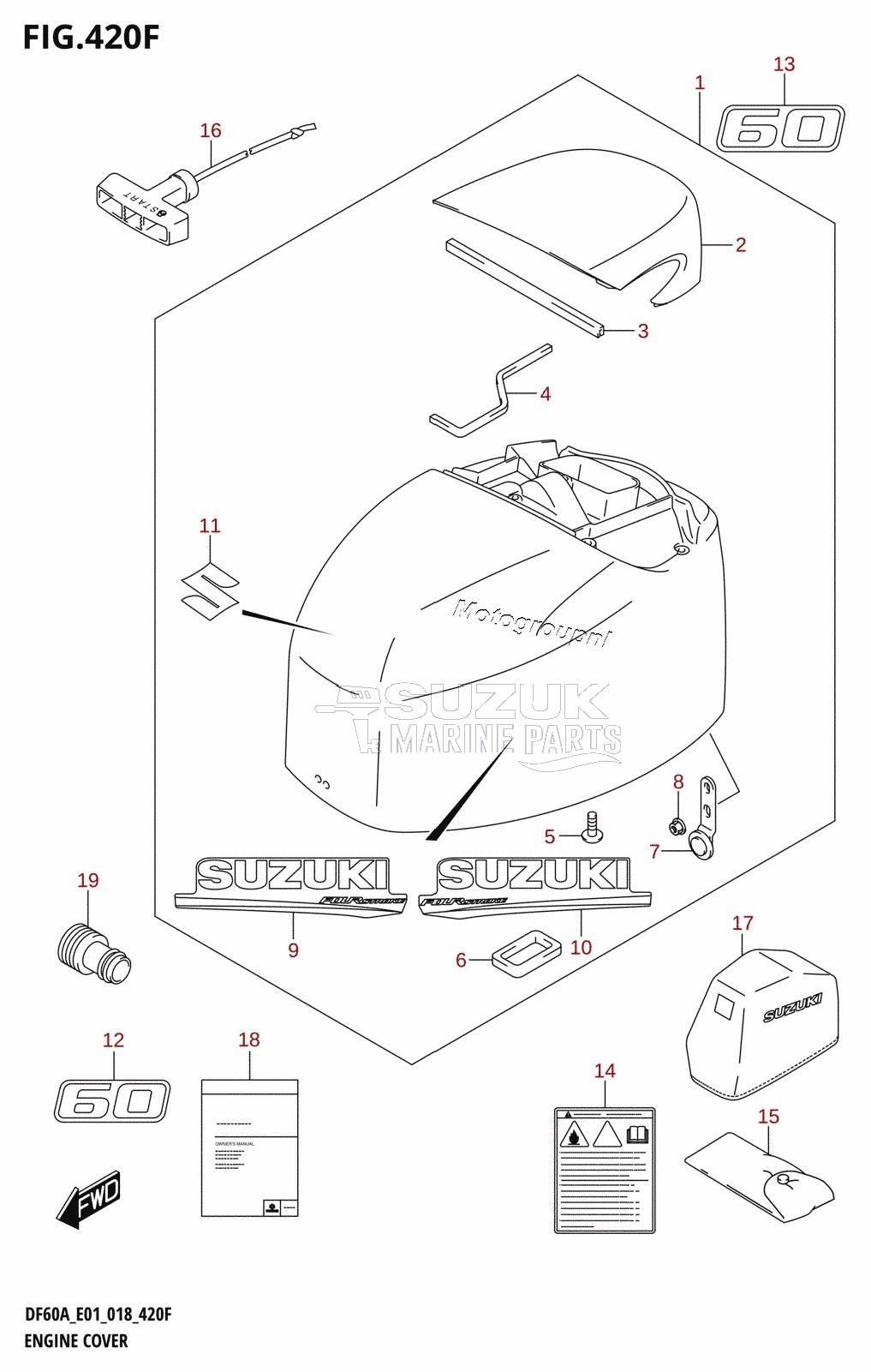 ENGINE COVER (DF60A:E01)