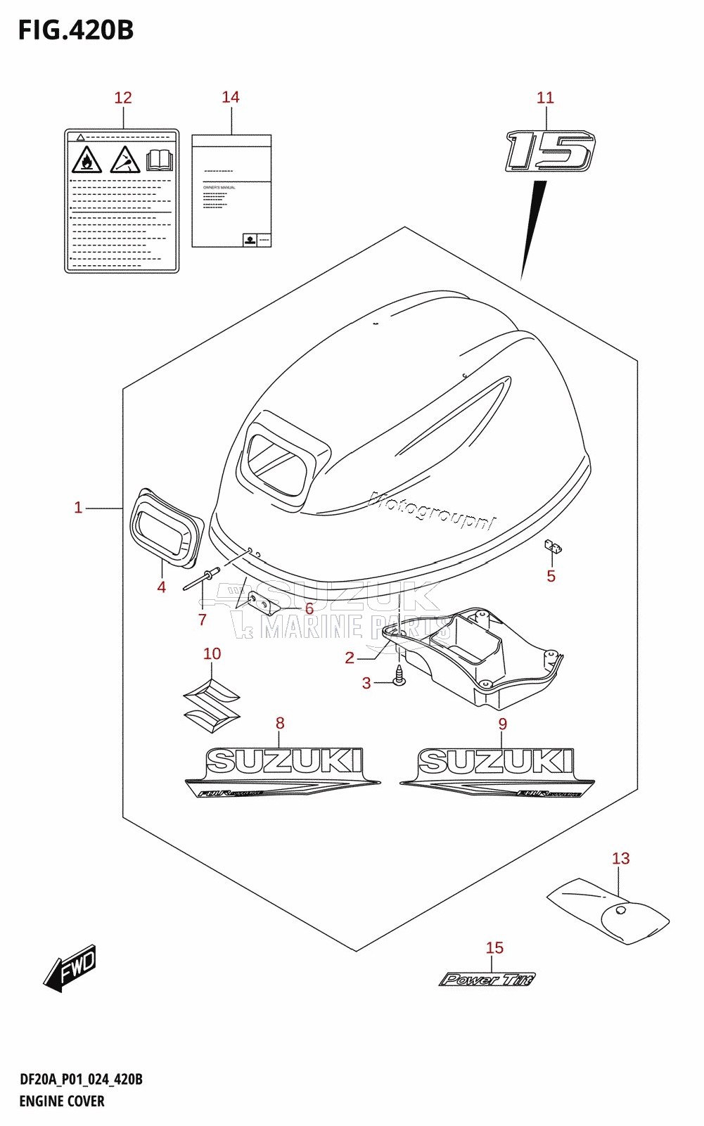 ENGINE COVER (DF15A,DF15AR,DF15AT)