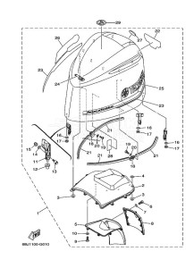 LF350TXR-2009 drawing FAIRING-UPPER