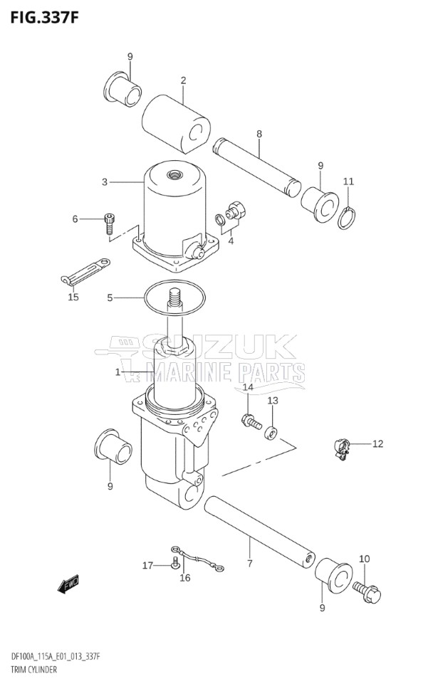 TRIM CYLINDER (DF115AZ:E40)