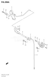 00995F-310001 (2013) 9.9hp P01-Gen. Export 1 (DF9.9BP  DF9.9BR) DF9.9B drawing CLUTCH ROD (DF9.9B:P01)