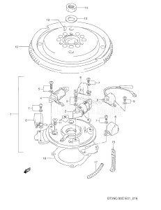 DT25C From 02507-581001 ()  1995 drawing MAGNETO