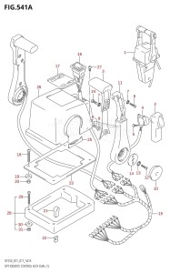 DF250Z From 25003Z-710001 (E40)  2017 drawing OPT:REMOTE CONTROL ASSY DUAL (1)