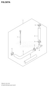 09003F-910001 (2019) 90hp E01 E40-Gen. Export 1 - Costa Rica (DF90ATH) DF90A drawing OPT:WATER PRESSURE GAUGE SUB KIT