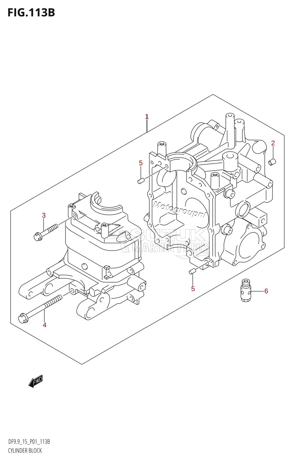 CYLINDER BLOCK (K5,K6,K7,K8,K9,K10,011)