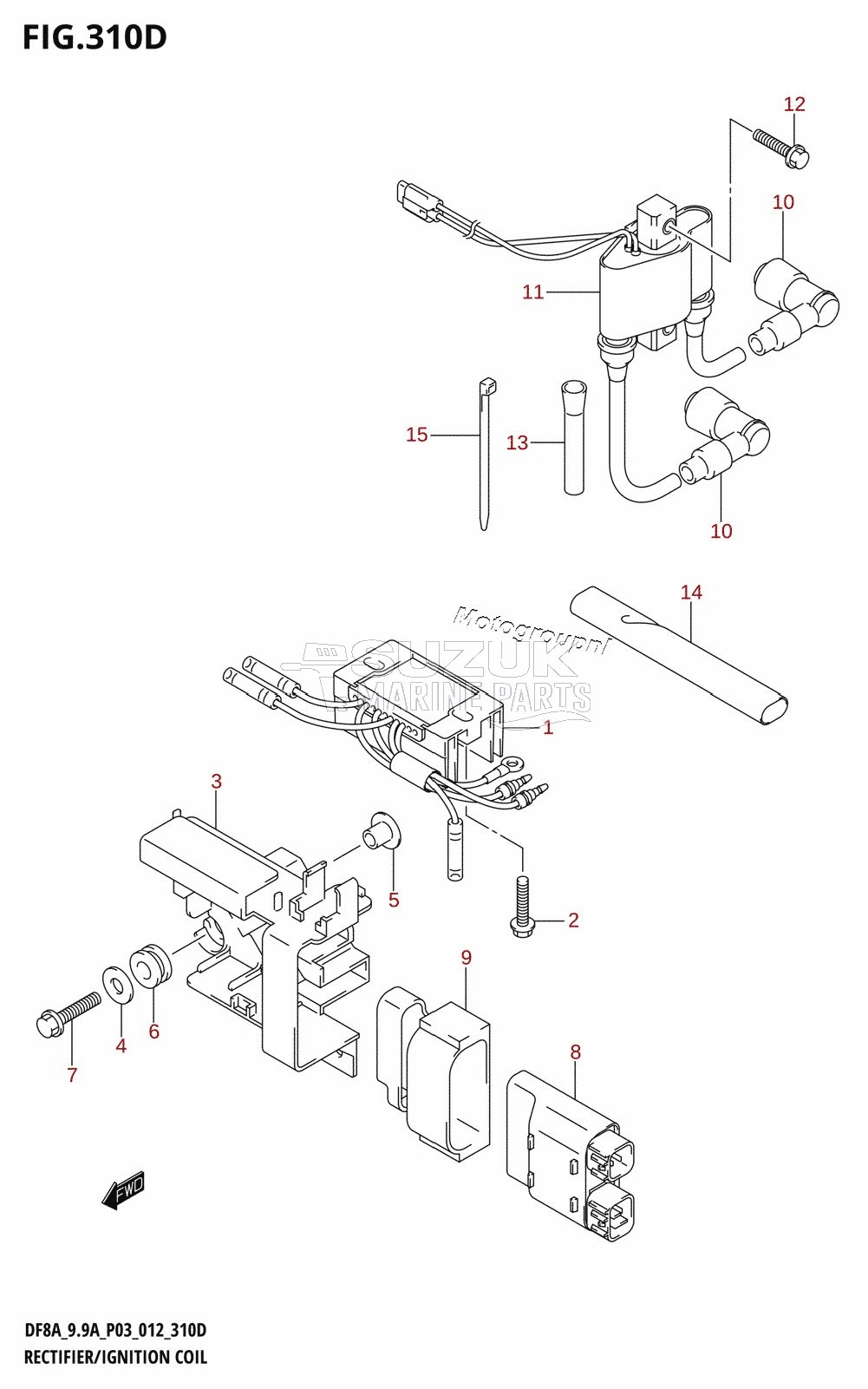 RECTIFIER /​ IGNITION COIL (DF9.9AR:P03)