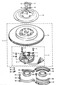 DT65 From 6501-001001 ()  1986 drawing MAGNETO (DT65)