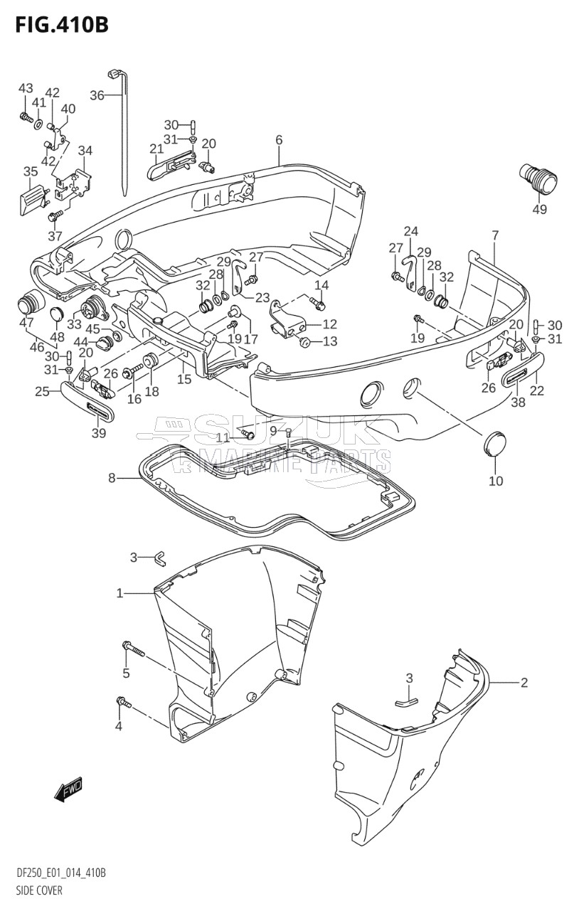 SIDE COVER (DF200T:E01)