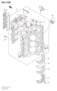 DF200 From 20002F-410001 (E03)  2014 drawing CYLINDER BLOCK (DF250T:E03)