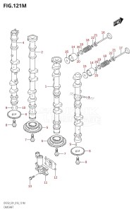 DF250Z From 25003Z-610001 (E40)  2016 drawing CAMSHAFT (DF250Z:E40)