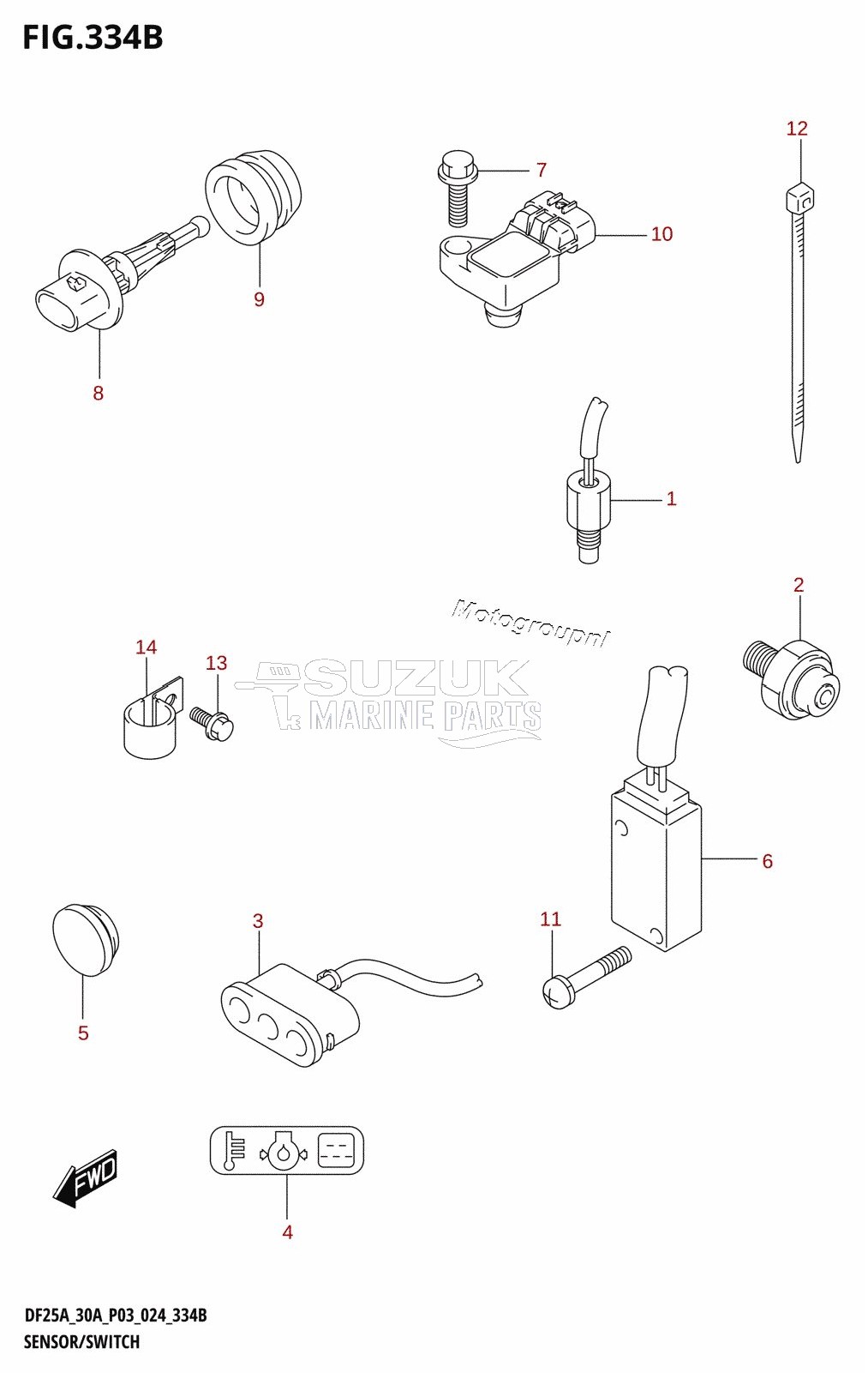 SENSOR /​ SWITCH (DF25AT,DF30AT)