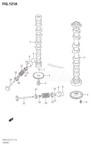 DF90A From 09003F-410001 (E03)  2014 drawing CAMSHAFT (DF70A:E03)