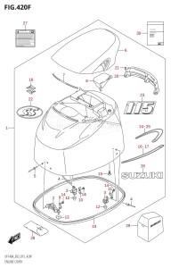 DF115A From 11503F-510001 (E03)  2015 drawing ENGINE COVER (DF115AST:E03)