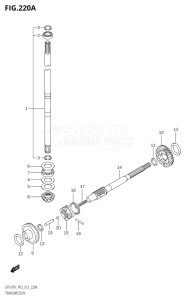 00993F-310001 (2013) 9.9hp P03-U.S.A (DF9.9TH) DF9.9 drawing TRANSMISSION