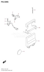 DF100B From 10004F-140001 (E01 E40)  2021 drawing PTT SWITCH /​ ENGINE CONTROL UNIT (DF90AWQH)