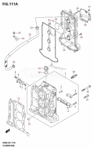 DF40A From 04003F-110001 (E01)  2011 drawing CYLINDER HEAD