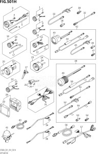 04003F-410001 (2014) 40hp E01-Gen. Export 1 (DF40A  DF40AQH  DF40ATH) DF40A drawing OPT:METER (DF60A:E40)