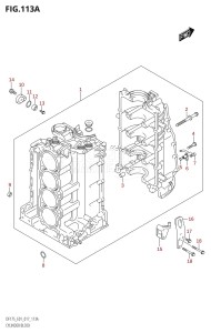 DF150Z From 15002Z-710001 (E01 E40)  2017 drawing CYLINDER BLOCK