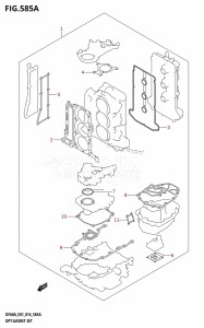 DF40A From 04004F-410001 (E34-Italy)  2014 drawing OPT:GASKET SET