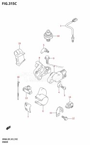 DF50A From 05003F-310001 (E01)  2013 drawing SENSOR (DF40AST:E34)