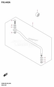 DF20A From 02002F-240001 (E03 P03)  2022 drawing DRAG LINK (DF9.9BT,DF20AT)