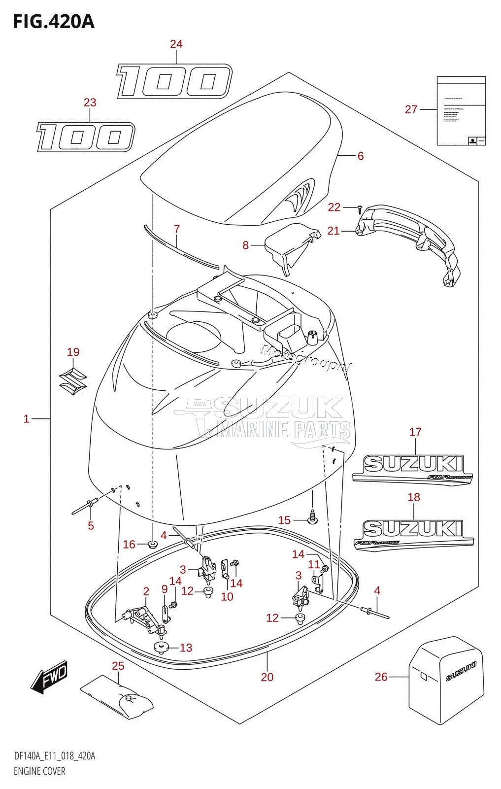 ENGINE COVER (DF100AT)