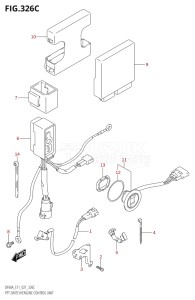 06002F-240001 (2022) 60hp E01 E40 E11-Gen. Export - Costa Rica (DF60AQH  DF60AQH  DF60AT  DF60AT  DF60ATH  DF60ATH) DF60A drawing PTT SWITCH / ENGINE CONTROL UNIT (DF40AST:E34)