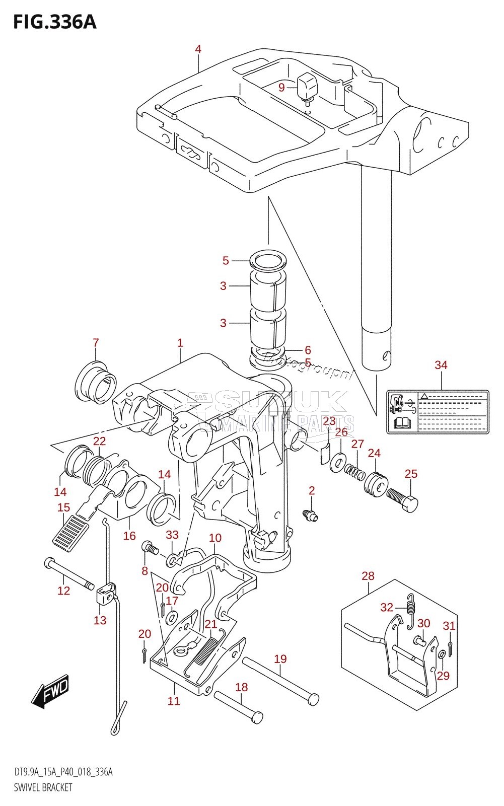 SWIVEL BRACKET (P36,P81,DT9.9AK:P40)