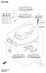 DF20A From 02002F-040001 (P01 P40)  2020 drawing ENGINE COVER (DF20A:P40)