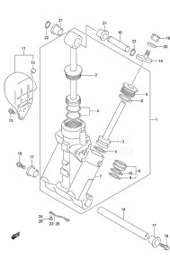 Outboard DF 150 drawing Trim Cylinder