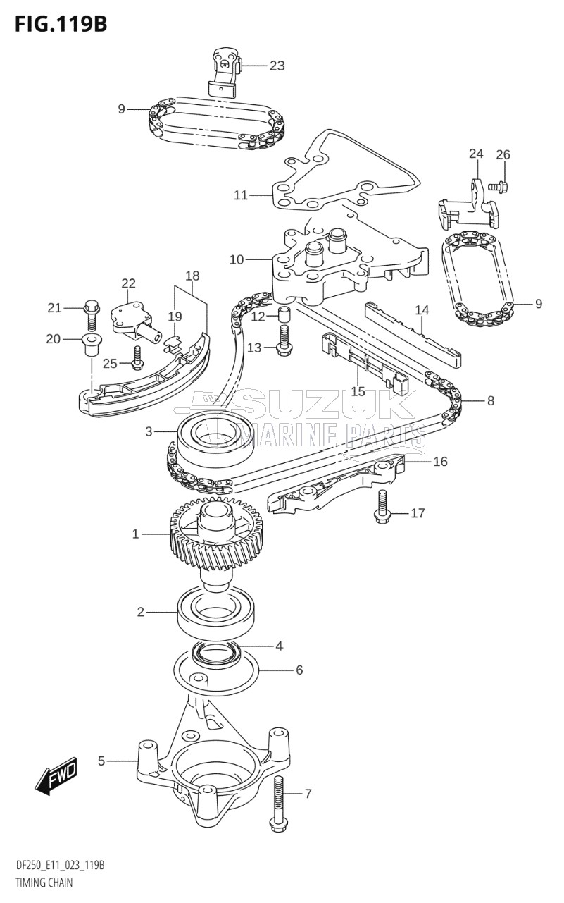 TIMING CHAIN (DF250ST)