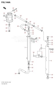 DF140Z From 14001Z-371001 (E03)  2003 drawing FUEL INJECTOR