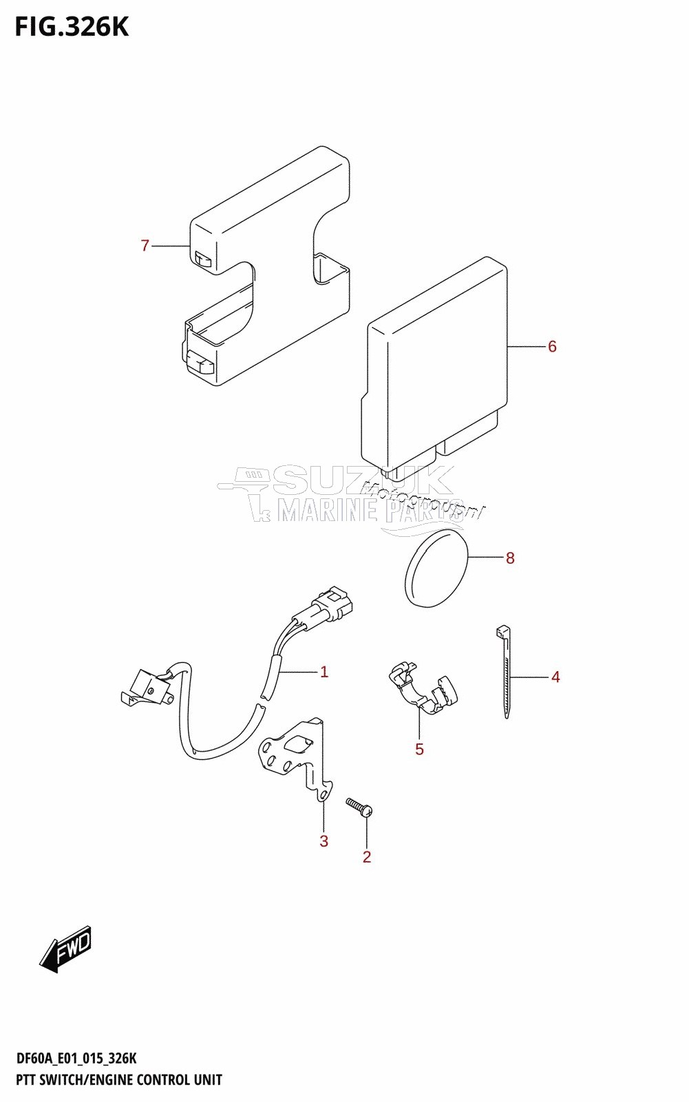 PTT SWITCH /​ ENGINE CONTROL UNIT (DF60AQH:E40)