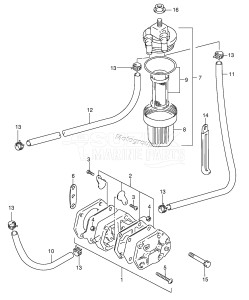 DT40 From 04003-371001 ()  2003 drawing FUEL PUMP (DT40W,40WR)