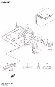 DF30A From 03003F-710001 (P40)  2017 drawing TILLER HANDLE (DF25AQ:P03)