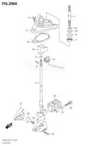 DF300A From 30002P-510001 (E03)  2015 drawing CLUTCH ROD