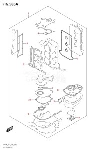 DF40A From 04003F-040001 (E01)  2020 drawing OPT:GASKET SET