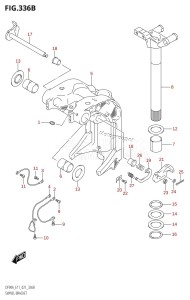 DF80A From 08002F-340001 (E01 E40)  2023 drawing SWIVEL BRACKET (DF70ATH,DF90ATH)