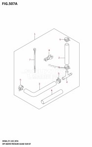 DF50A From 05003F-040001 (E01 E03 E11)  2020 drawing OPT:WATER PRESSURE GAUGE SUB KIT