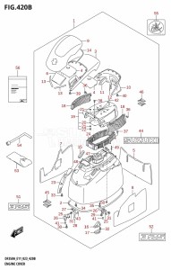 DF350AMD From 35001D-340001 (E11)  2023 drawing ENGINE COVER (DF325A)