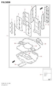 DF250A From 25003P-310001 (E01 E40)  2013 drawing OPT:GASKET SET (DF300A:E40)