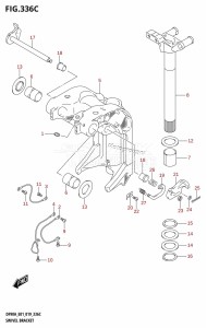 DF80A From 08002F-910001 (E01 E40)  2019 drawing SWIVEL BRACKET (DF70ATH,DF90ATH)