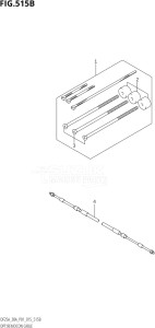 02504F-510001 (2005) 25hp P01-Gen. Export 1 (DF25A  DF25AR  DF25AT  DF25ATH  DT25K) DF25A drawing OPT:REMOCON CABLE (DF25AT:P01)