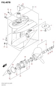 DF30A From 03003F-340001 (P01 P40)  2023 drawing GEAR CASE (DF25AT,DF25ATH,DF30A,DF30AT,DF30ATH)