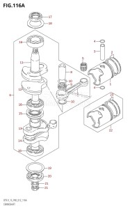 DT9.9 From 00993K-210001 (P36 P40)  2012 drawing CRANKSHAFT