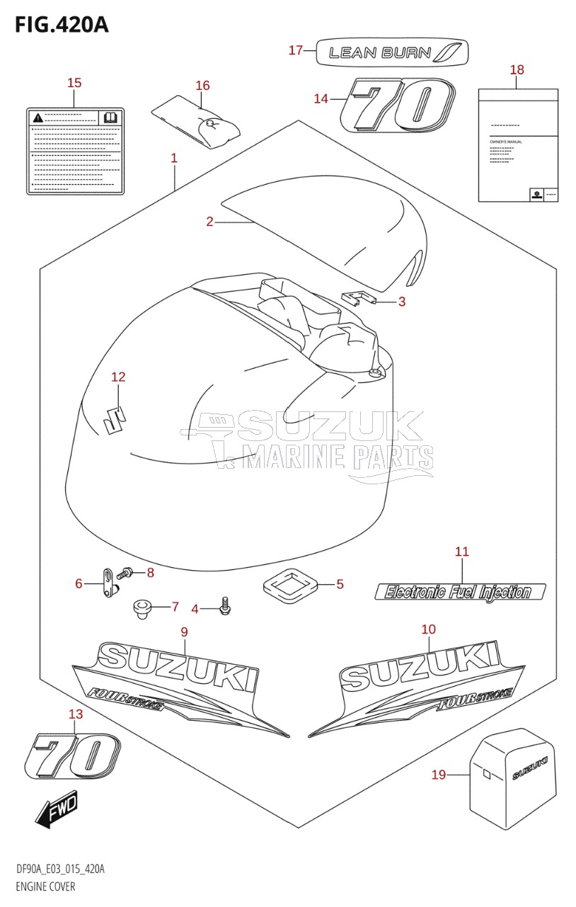 ENGINE COVER (DF70A:E03)