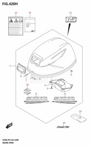 DF20A From 02002F-040001 (P03 E03)  2020 drawing ENGINE COVER ((DF15A,DF15AR,DF15AT):(022,023))